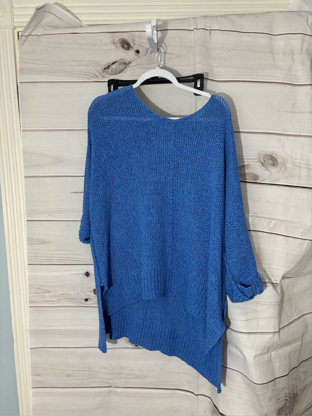 Blue Women's Oversized Knit Sweater